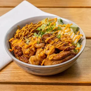 Terriyaki Chiken$&amp;Shrimp Rice Bowl