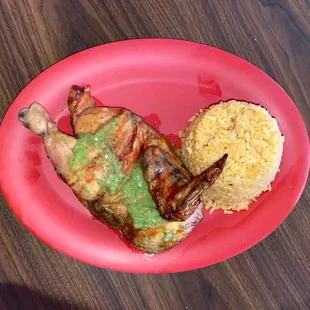 a plate of food on a table