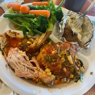 1/4 Chicken Lemon Basil A La Carte