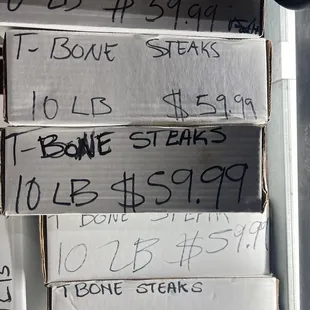 a bunch of boxes of food