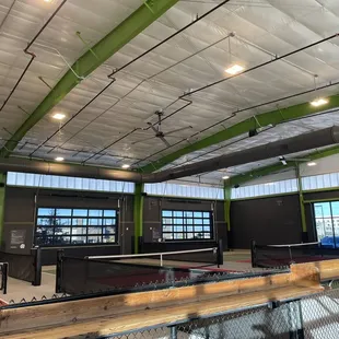 Indoor pickle ball court