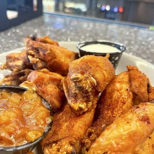 Crispy Smoked Chicken Wings.