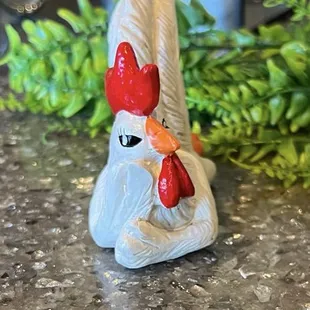 Chicken decor everywhere!