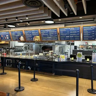 Inside food menu