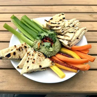 Avocado Hummus Shareable - Mmm!