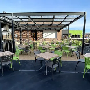 A Portion of the Outdoor Seating Area (Ice Skating Rink to the Right)