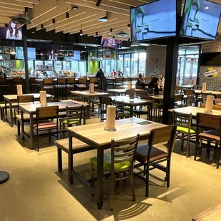 Restaurant and Bar Seating Area (Restaurant Counter to the Left)