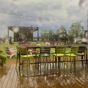  a rainy patio