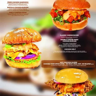 chicken wings and fried chicken, food