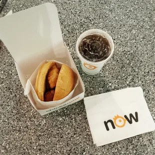 Massive sad looking chicken sandwich