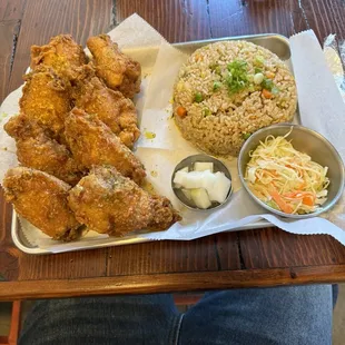 Honey lemon pepper &amp; Soy Garlic wings