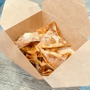 Fried Wontons with dipping sauce ( not shown)