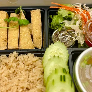 Deep fried Tofu with Ginger Rice