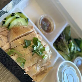 Hainan Chicken With Ginger rice ( Khao Man Kai )