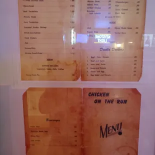 Original menu