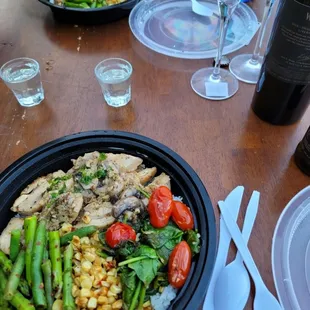 Mushroom Cream Chicken Plate