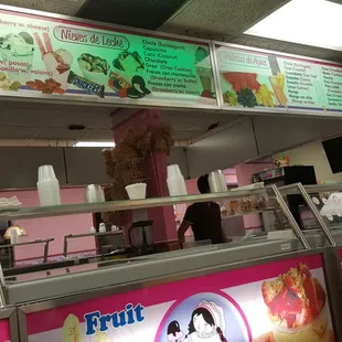 Lots of different ice cream and desserts.