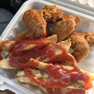 Chicken box with Western fries