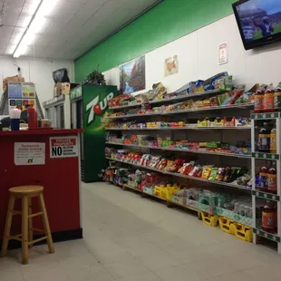 the inside of a grocery store