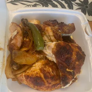 One whole charbroiled chicken