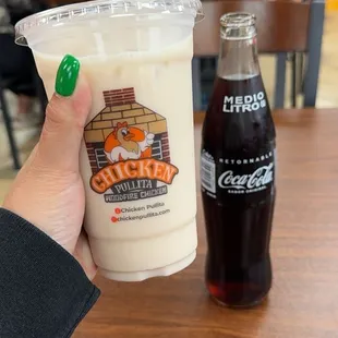 Horchata (casero) y Mx Coke!!!