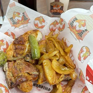 Order of 1/2 chicken!!