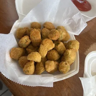 Fried okra