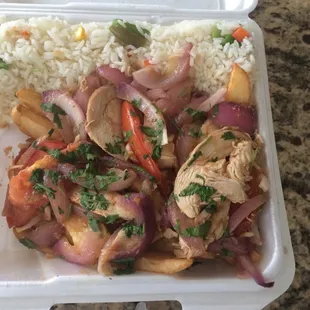 Pollo Saltado. 9.99. Pretty good