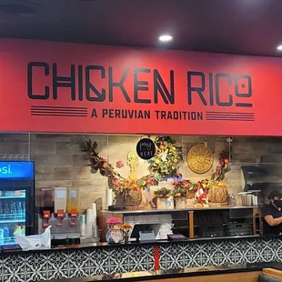 the interior of a mexican restaurant