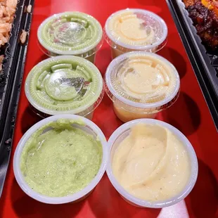 Hot &amp; mild sauces