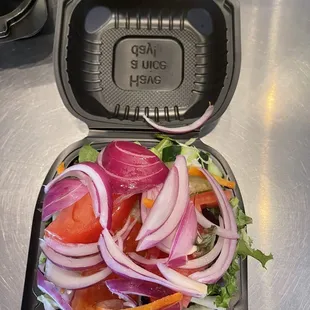 Order of a fresh side Salad. I put emphasis fresh!!