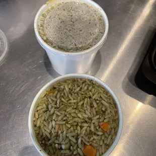 The infamous cilantro rice.. Always fresh and spicy all at the same time.