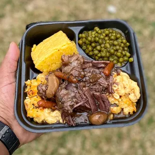 Braised Beef on top Five Star Mac