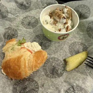 Classic on a croissant
