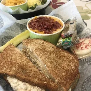 Sassy Scotty chicken salad and potato Soup.
