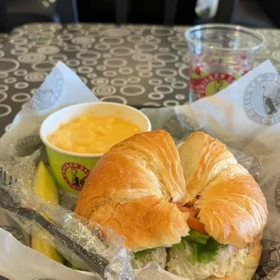 Fruity Chicken Salad on Croissant with Mac