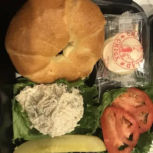 Fancy Nancy comes with apples and pineapples in the chicken salad. This is a meal and it came with soup. Birthday freebie