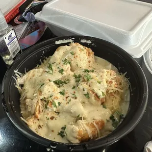 Blackened Chicken Alfredo Pasta