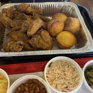 Family order. The two of us were hungry and devoured most if it.