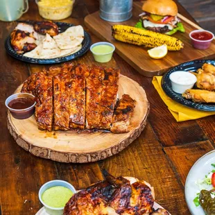 ribs, food, bbq ribs