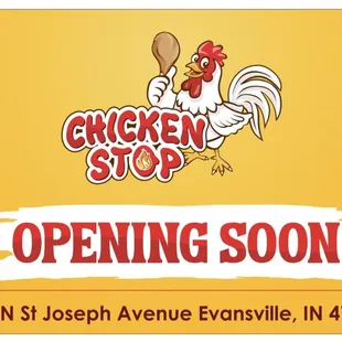 a chicken with a spoon in it's mouth