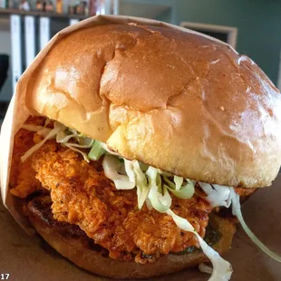 Spicy Fried Chicken TWILI Sandwich