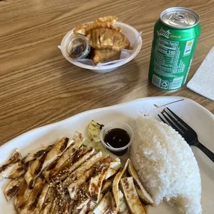 White Meat Chicken Teryiaki w/ gyoza