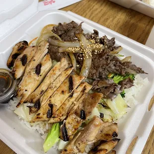 Chicken with Beef Lunch