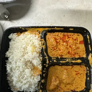 chicken tikkah and rice