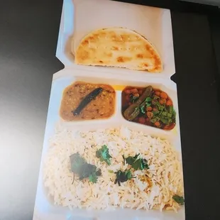 Daal + Chana Masala Platter