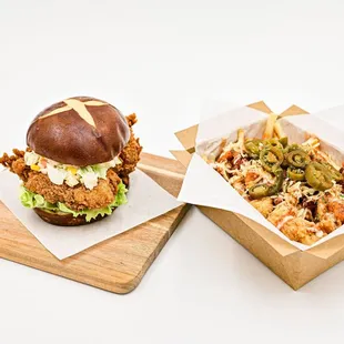 Classic Sandwich &amp; Rooster Fries