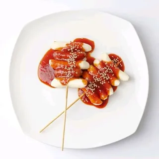 Fried Rice Cake with Sausage