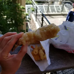 Huge tempura shrimp!