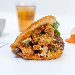 Pork Belly Arepa.